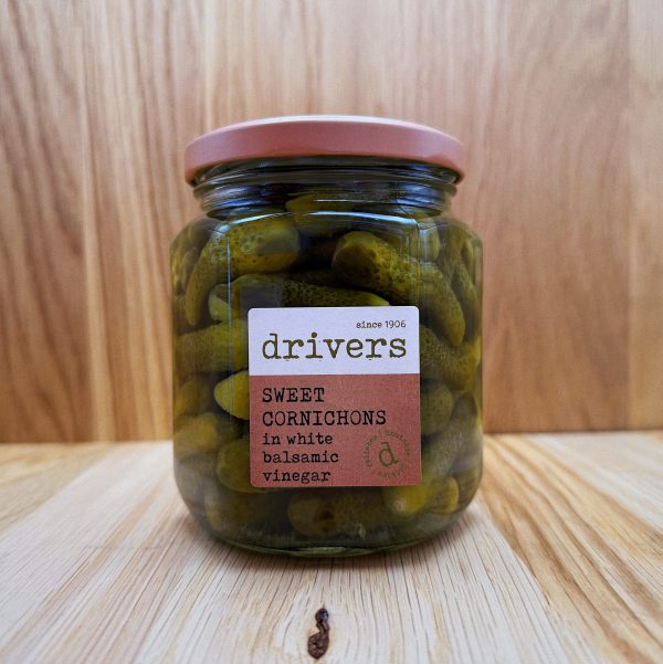 Drivers, Sweet Cornichons in White Balsamic Vinegar