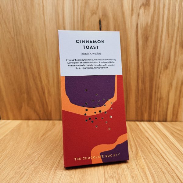 The Chocolate Society cinnamon toast chocolate bar
